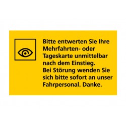 Bitte entwerten Sie… (100 x...
