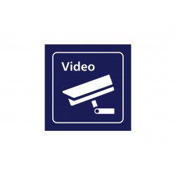 Video, blau 103 x 103 mm...