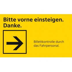 Bitte vorne einsteigen