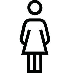 Piktogramm «WC Frauen» aus...