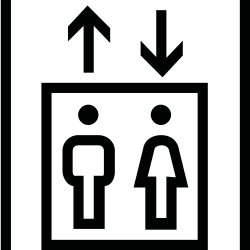 Piktogramm «Lift» aus Folie...